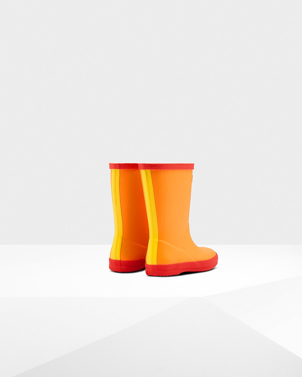 Kids Hunter Original First Classic | Rain Boots Orange/Yellow | NZ-57390-WGYA